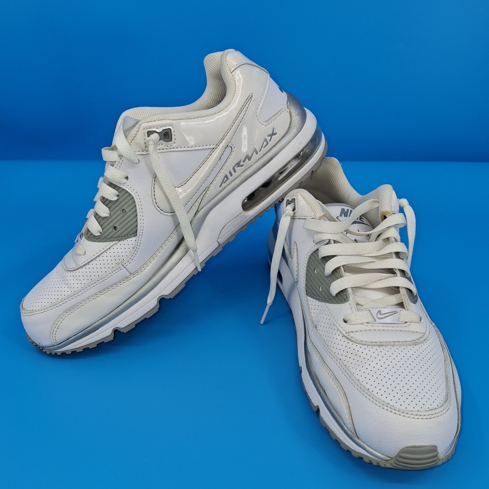 MENS WHITE NIKE AIR MAX SNEAKERS 10.5